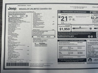 2020 Jeep Wrangler Unlimited Sahara