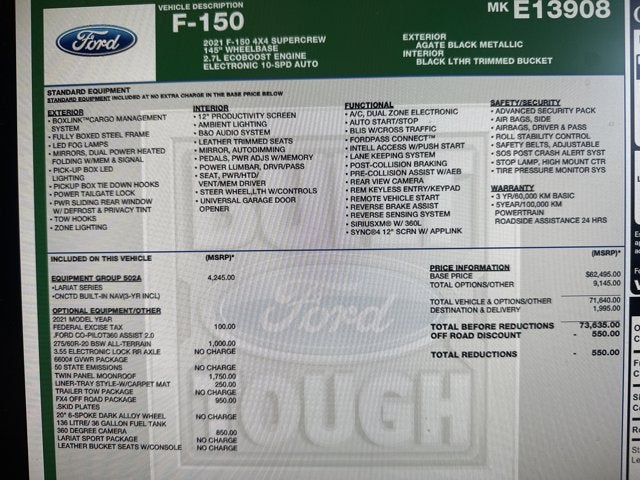 2021 Ford F-150 LARIAT