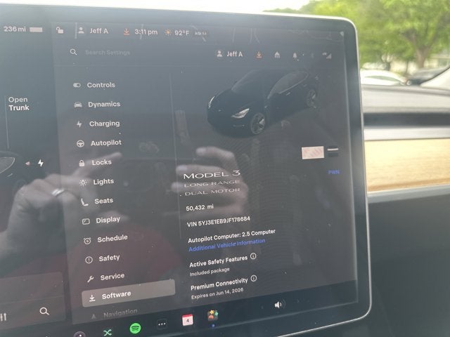 2018 Tesla Model 3 Long Range Battery