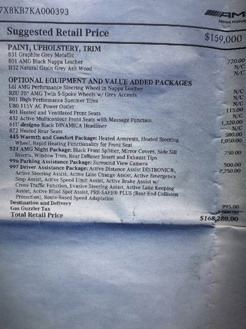 2019 Mercedes-Benz AMG® GT AMG® GT 63 S